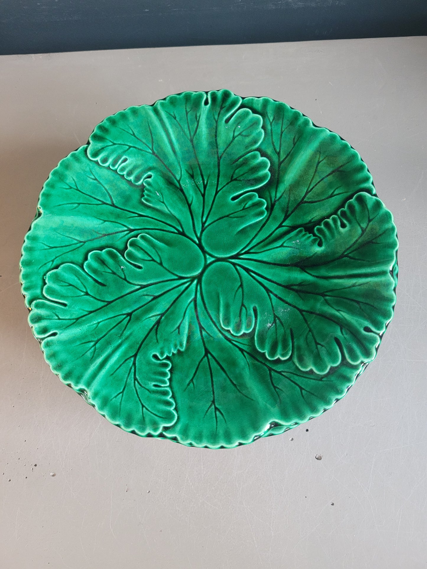 12 assiettes Rigal & Sanejouand faïencerie Clairefontaine en barbotine - Ref 631