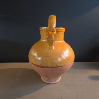 Jarre ancienne en terre cuite émaillée - Ref 1421