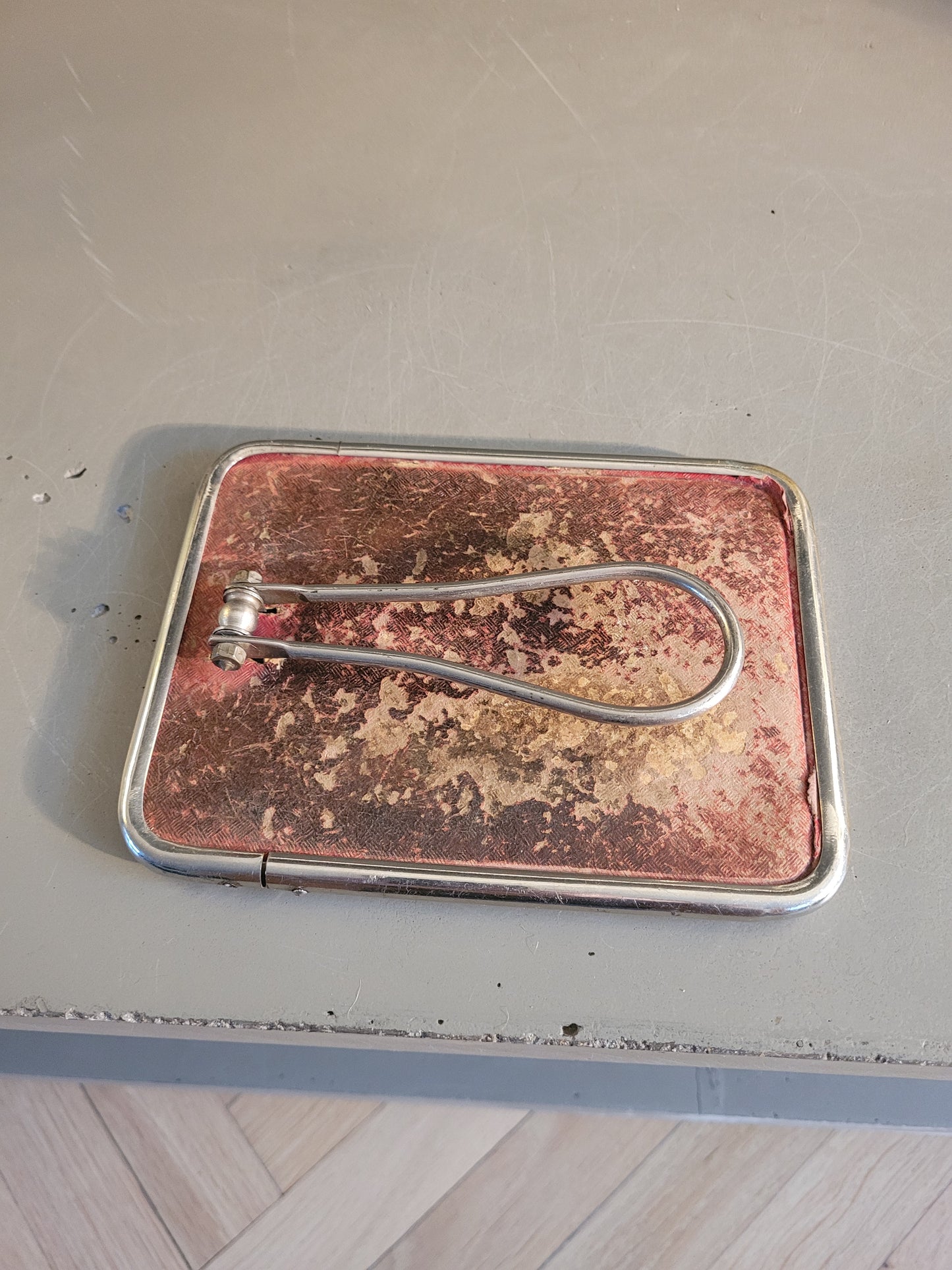 Miroir biseauté ancien à poser - Ref 738