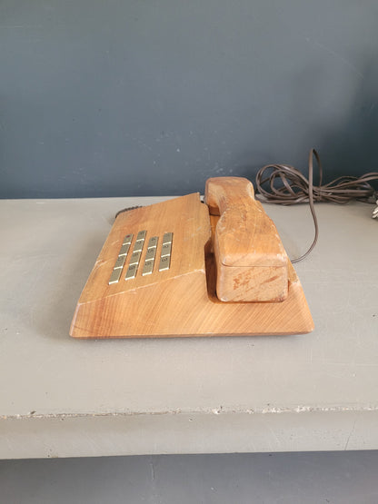 Téléphone en bois Gfeller Trub années 70 - Ref 552