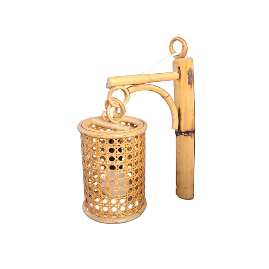 Applique vintage en bambou et cannage - Ref 878