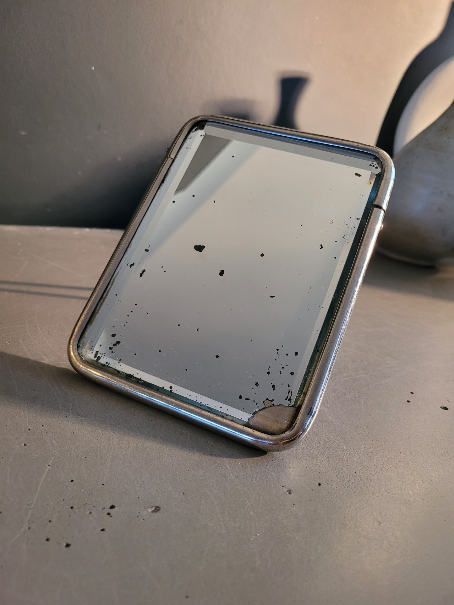 Miroir biseauté ancien à poser - Ref 738