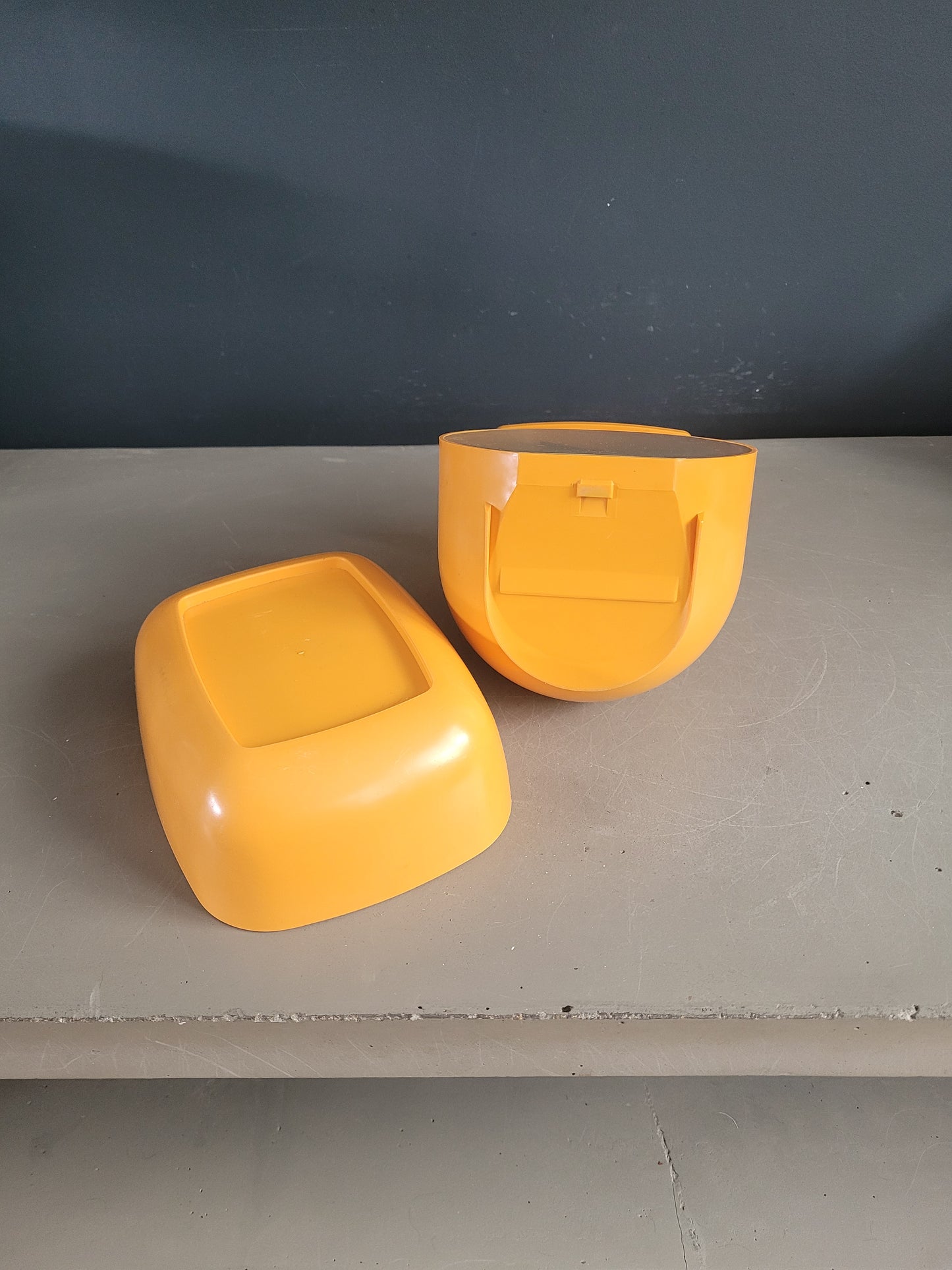 Balance vintage Soehnle en plastique orange - Ref 923