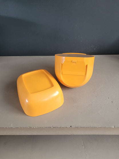 Balance vintage Soehnle en plastique orange - Ref 923