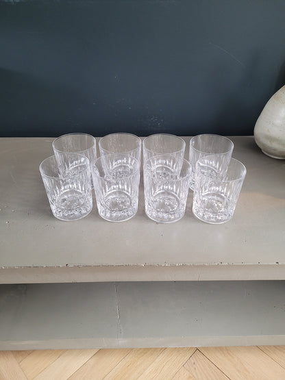 8 verres à eau en cristal - Ref 767