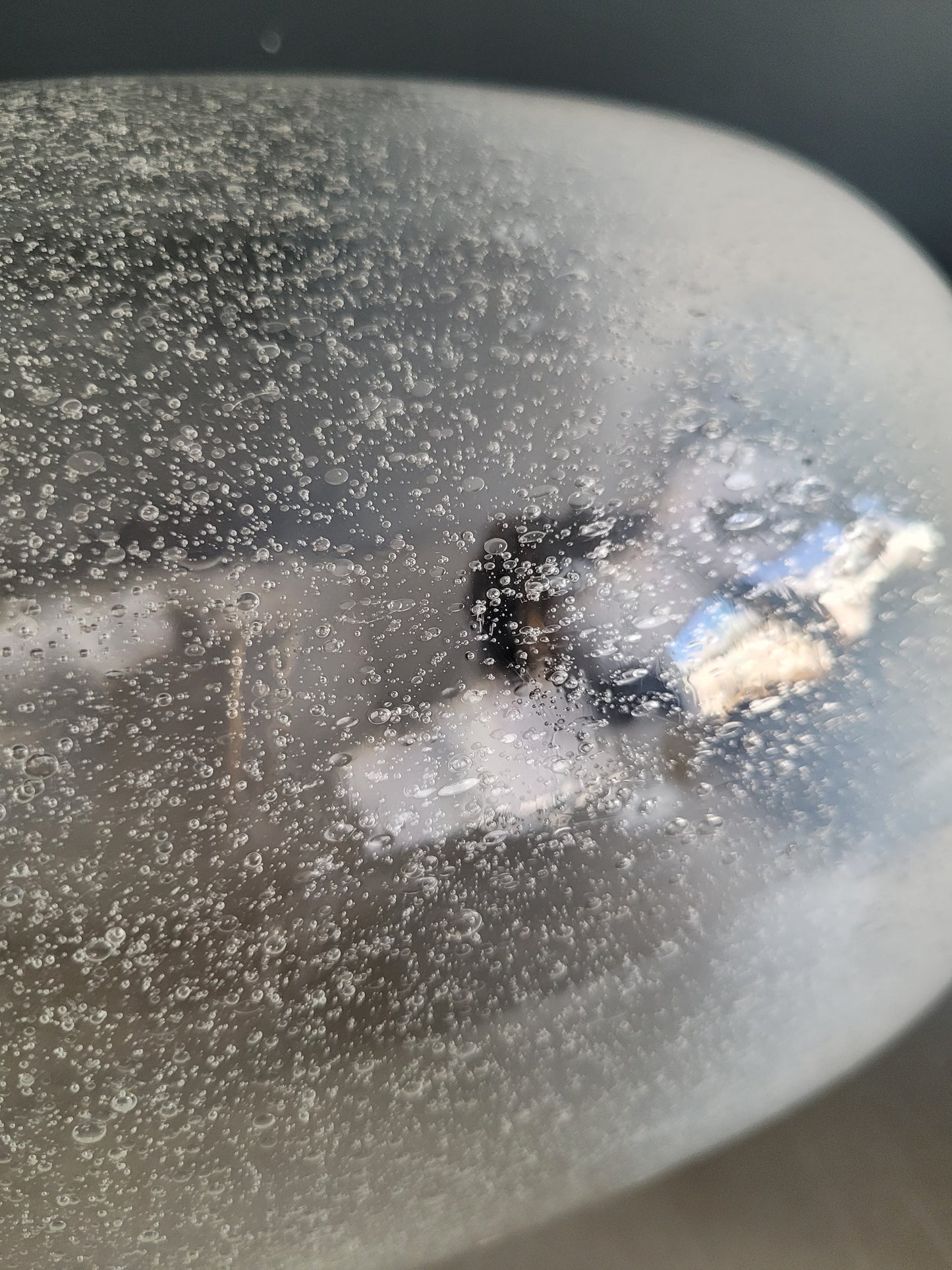 Applique Targetti Sankey globe en verre bullé bicolore - Ref 856