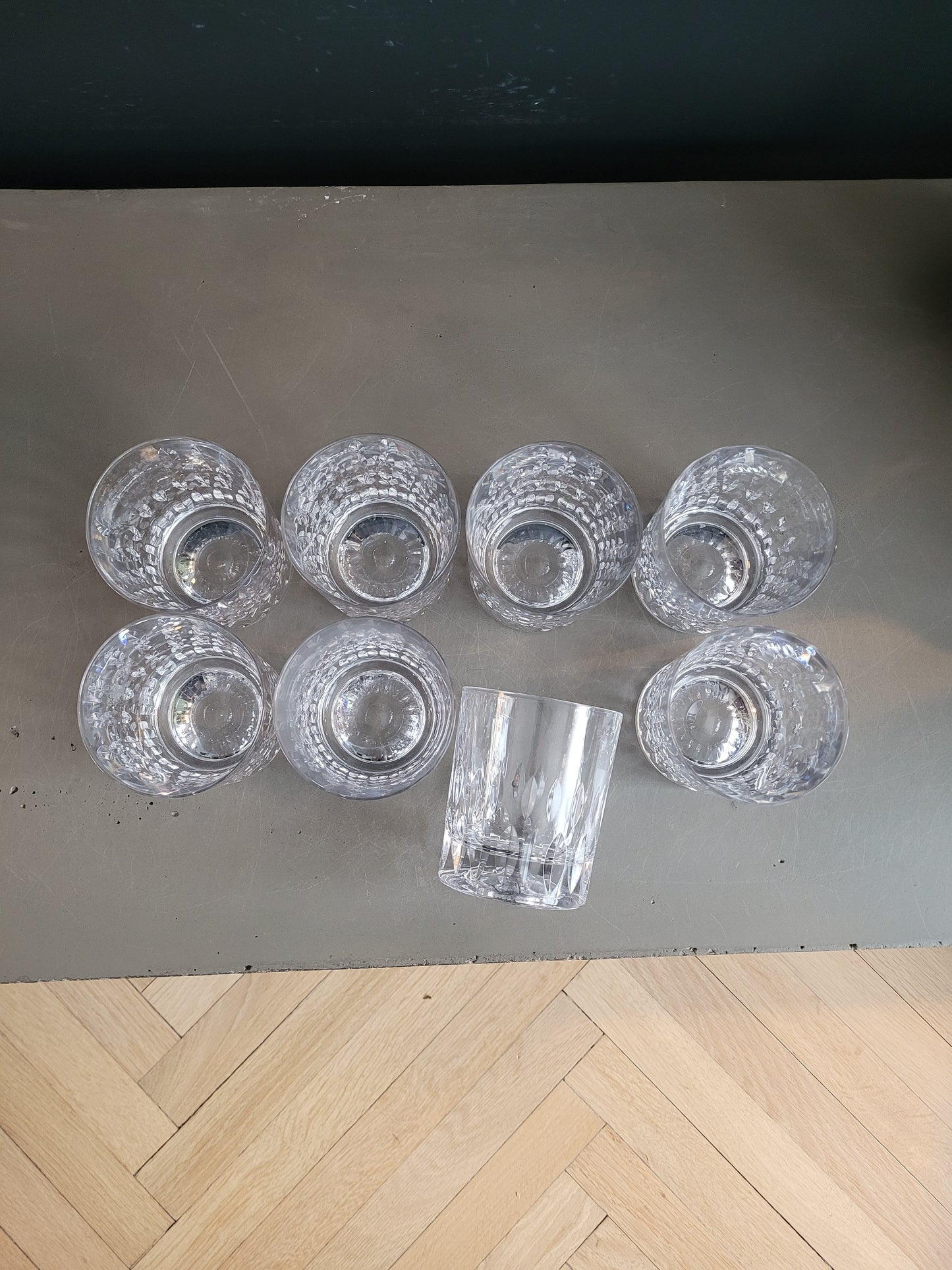 8 verres à eau en cristal - Ref 767