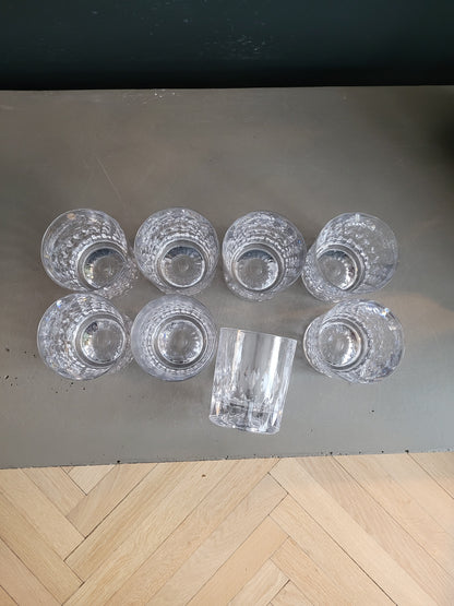 8 verres à eau en cristal - Ref 767