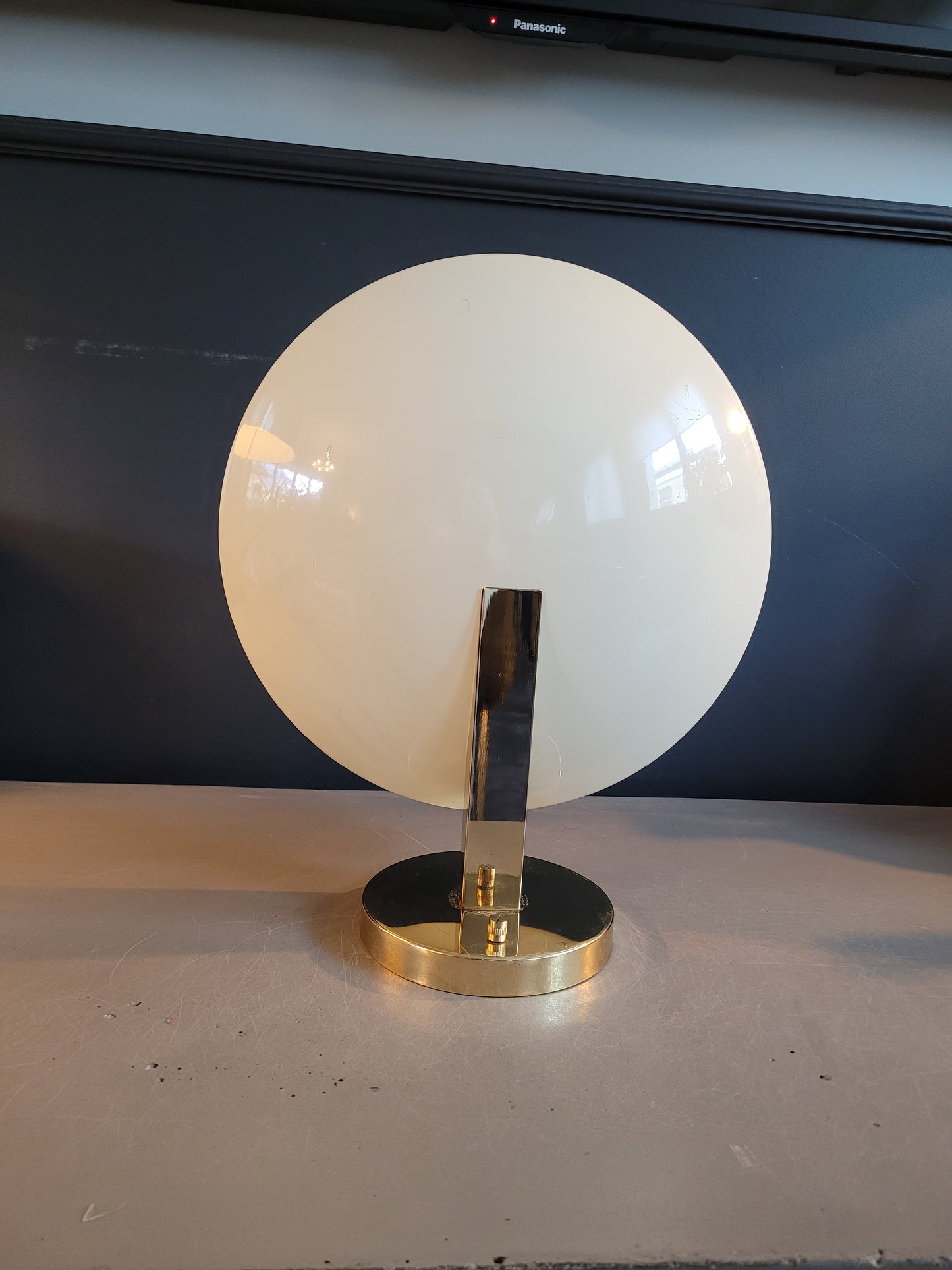 Applique soucoupe dorée et blanc crème - Ref 668