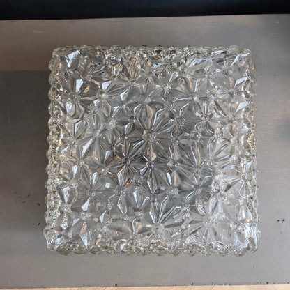 Plafonnier en verre moulé - Ref 1436