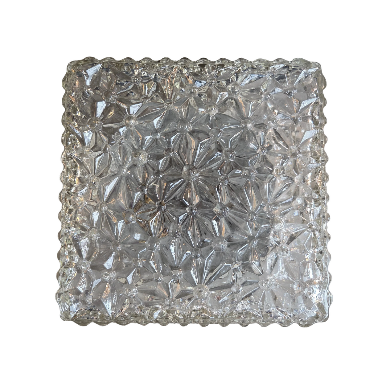 Plafonnier en verre moulé - Ref 1436
