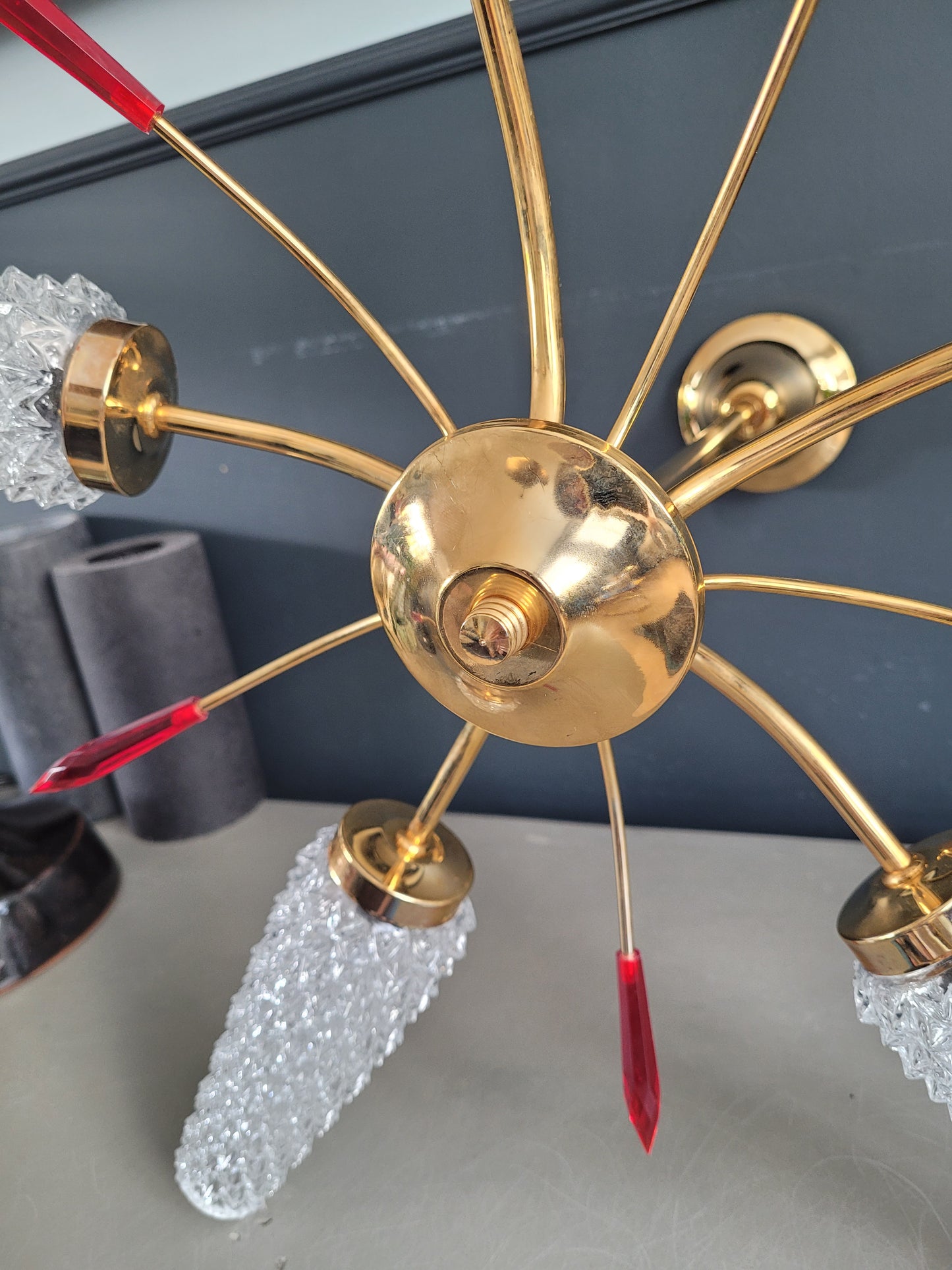 Lustre 5 feux 80-90's - Ref 469