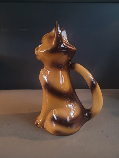 Pichet chat en céramique vintage - Ref 570