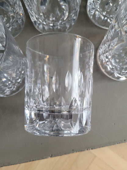 8 verres à eau en cristal - Ref 767