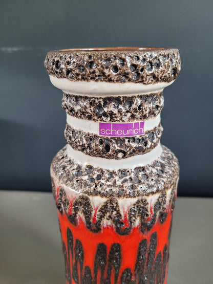 Vase fat lava West Germany Scheurich - Ref 590