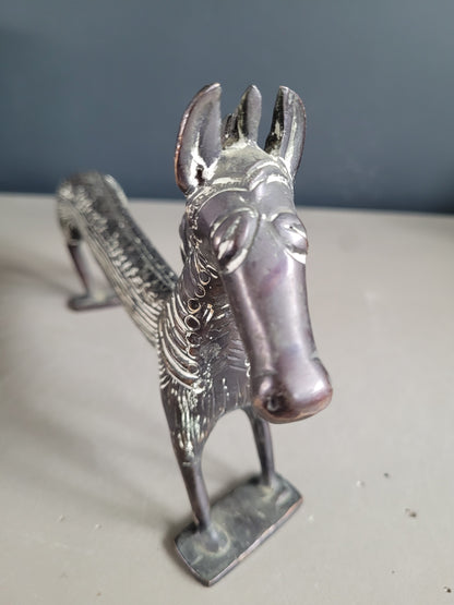 Statuette cheval en bronze - Ref 368