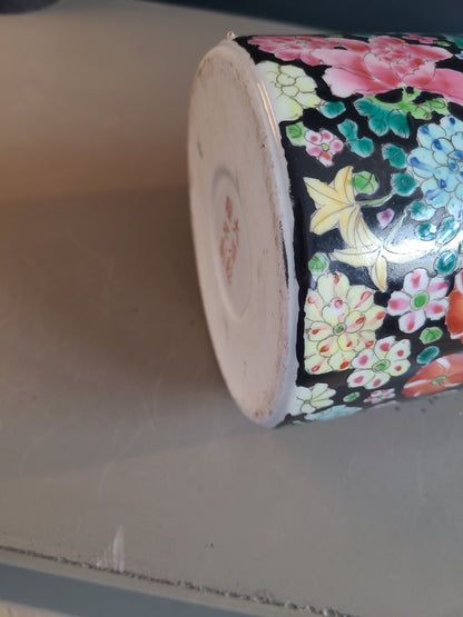 Vase rouleau chinois peint à la main - Ref 620