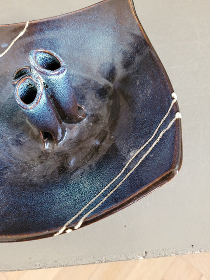 Vide-poche porte-crayons en céramique- pièce unique - Ref 655