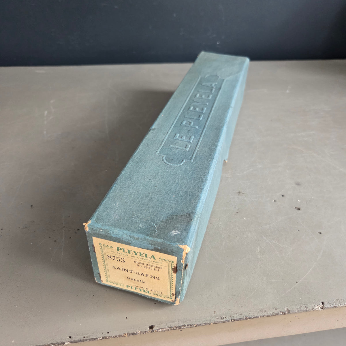 Rouleau de musique Pleyela pour piano mécanique – Pleyel – années 1920 - Ref 1427