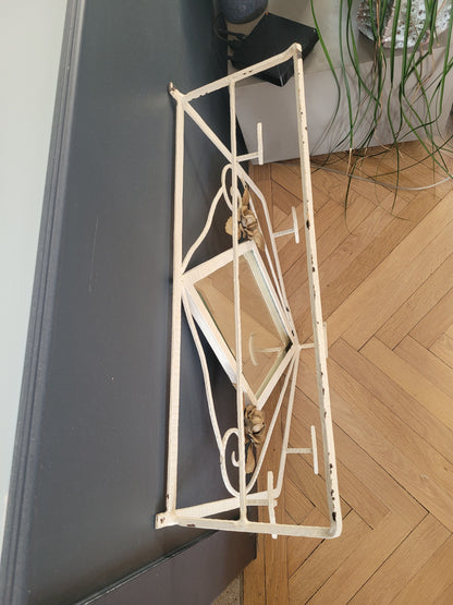 Vestiaire d'entrée- Porte-manteaux mural à miroir - Ref 778