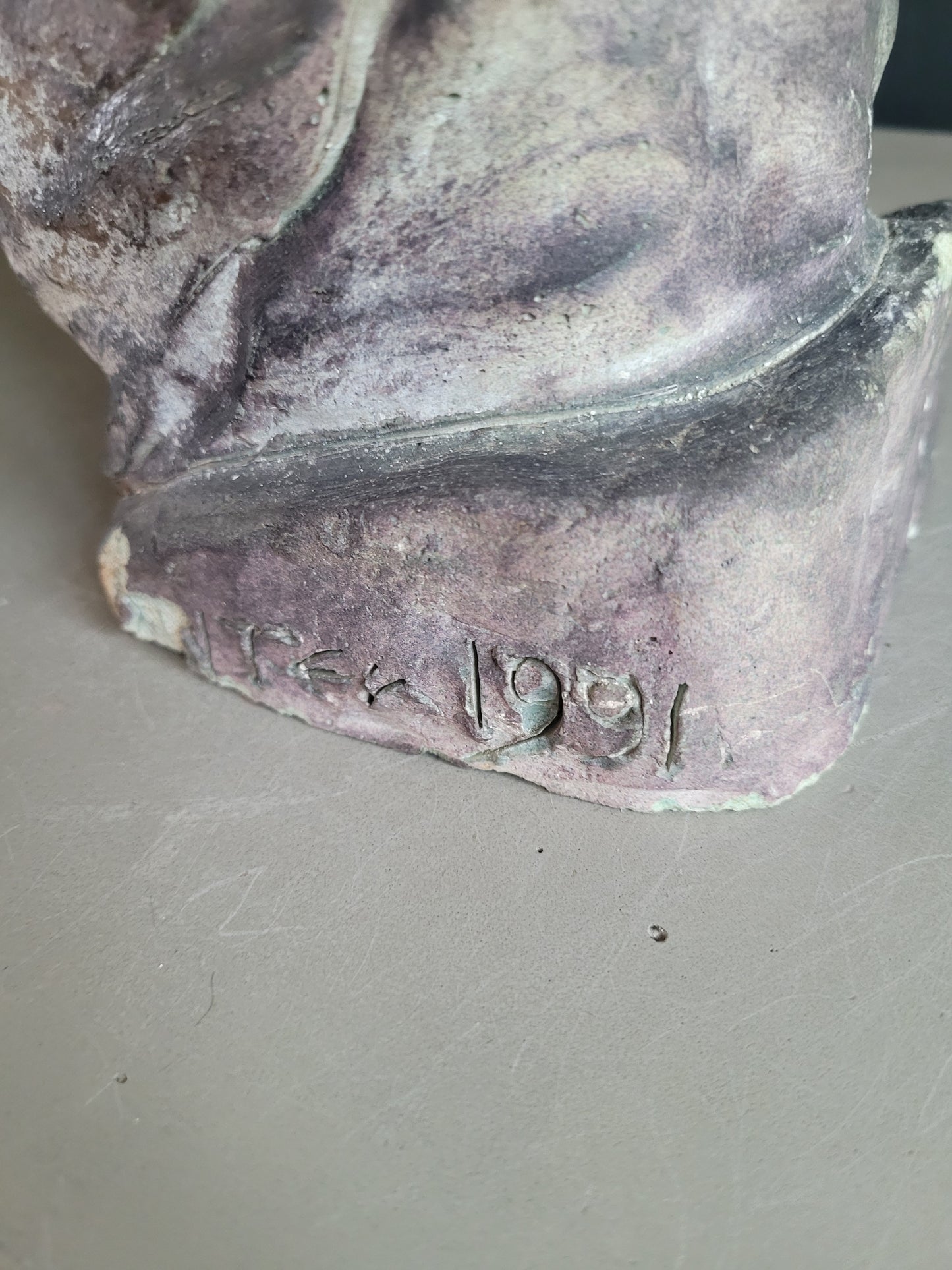 Buste Charles De Gaulle signé, numéroté et daté de 1991 - Caricature - Ref 837