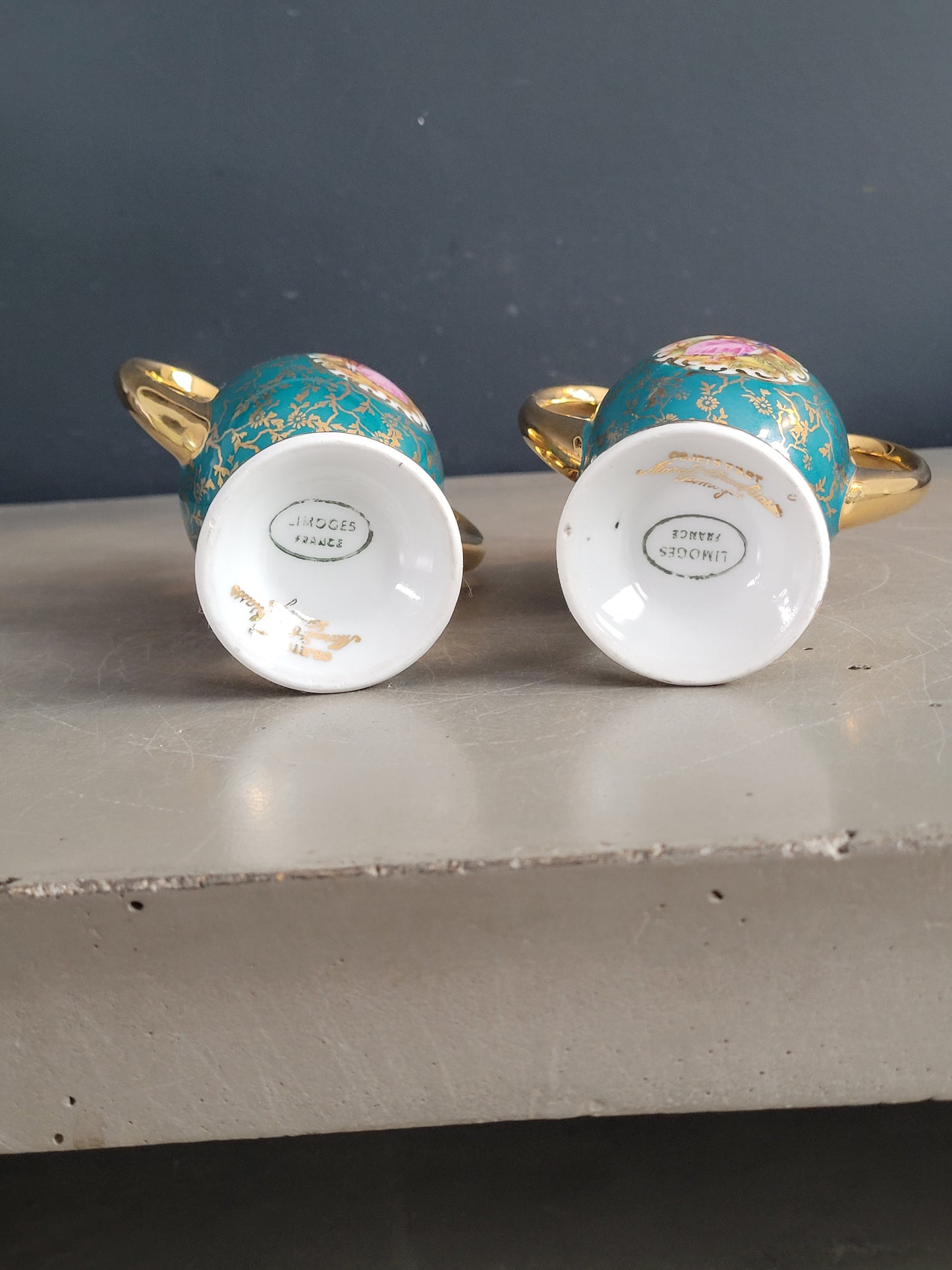Paire de vases en porcelaine de Limoges - Marcel Chaufriasse - Ref 991