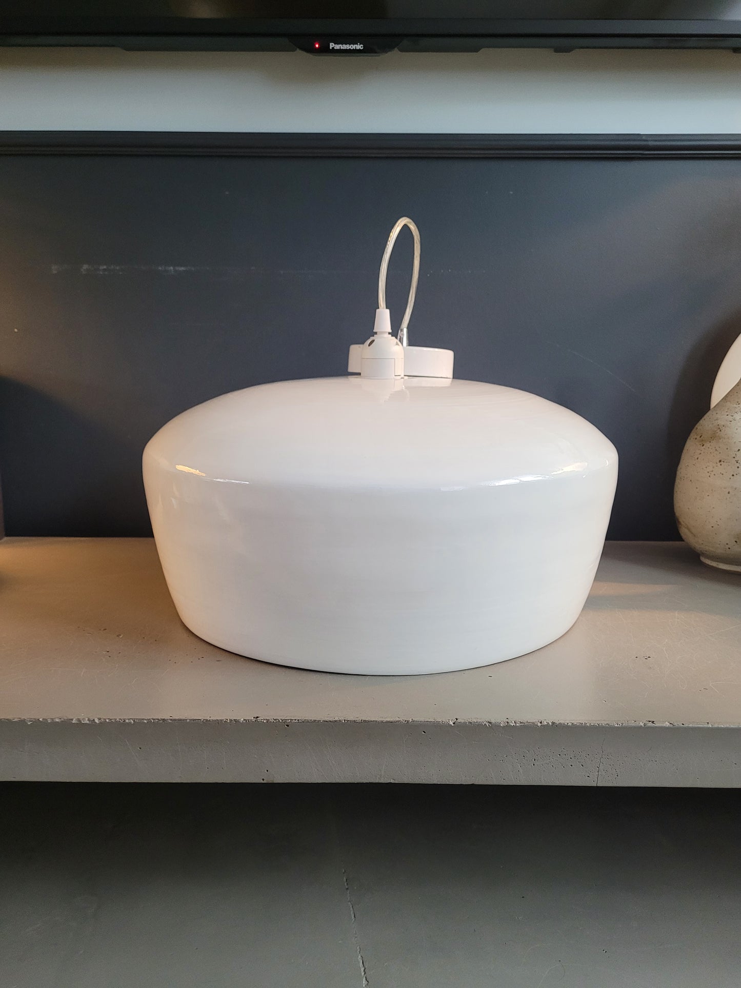 Suspension en bambou et blanc - Ref 58