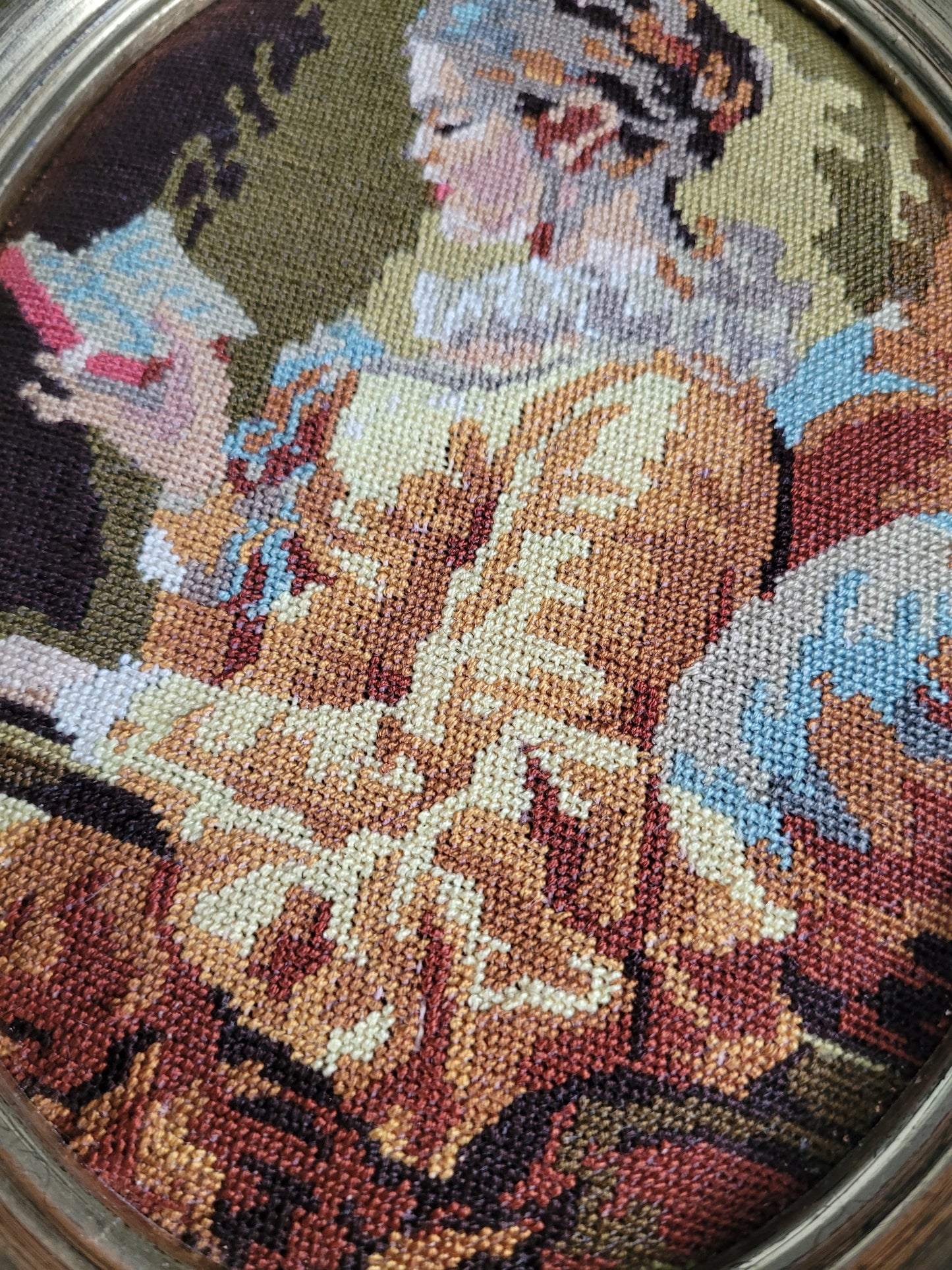 Paire de tableaux Broderies - Ref 1002