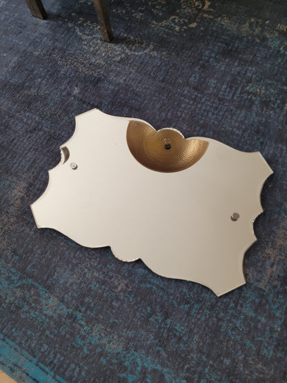 Miroir biseauté ancien à suspendre - Ref 1011
