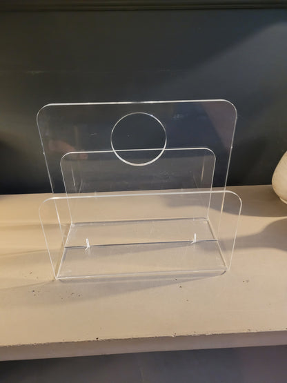 Porte-revues en plexiglass des années 70 - Ref 625