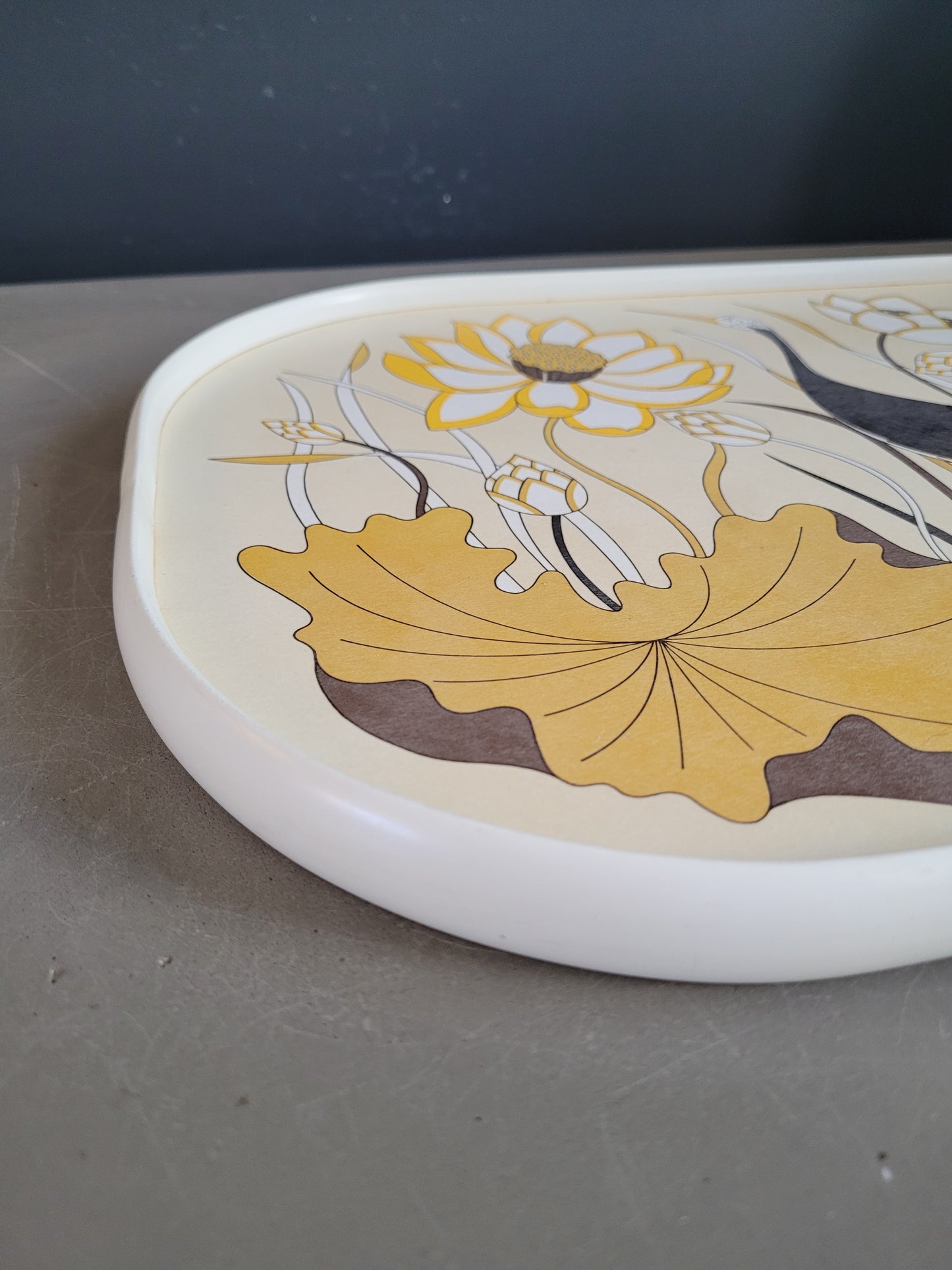 Plateau vintage en melaminé serigraphié - Ref 647