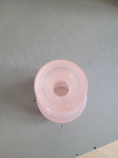 Lot de 2 flacons en verre opaline- Ref 424