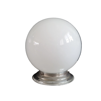 Plafonnier ou applique globe en verre blanc - Ref 829