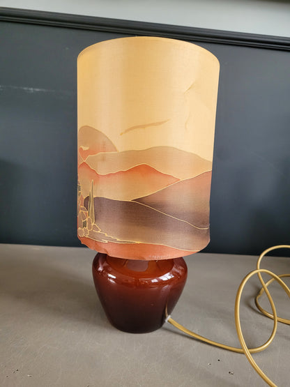 Lampe de table céramique et soie - Ref 500