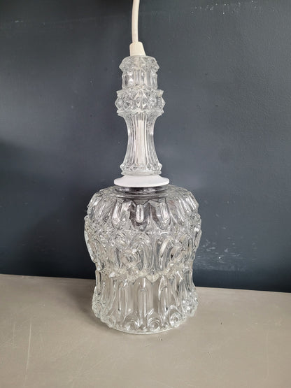 Suspension vintage en verre moulé - Ref 861