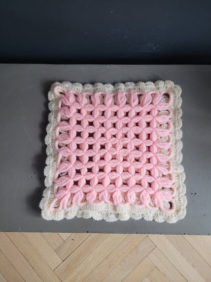 Housse de coussin en crochet 35x35 - Ref 770