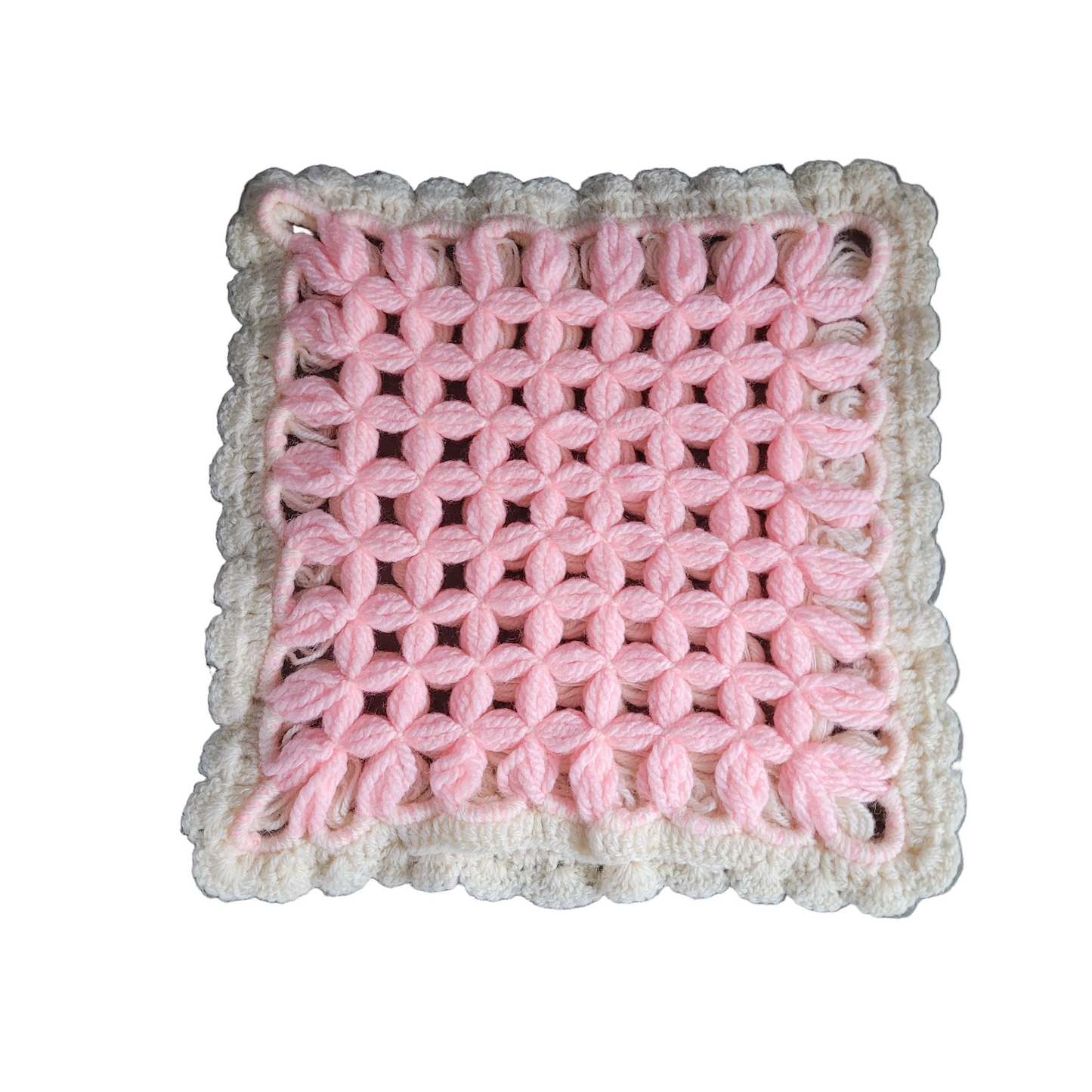 Housse de coussin en crochet 35x35 - Ref 770