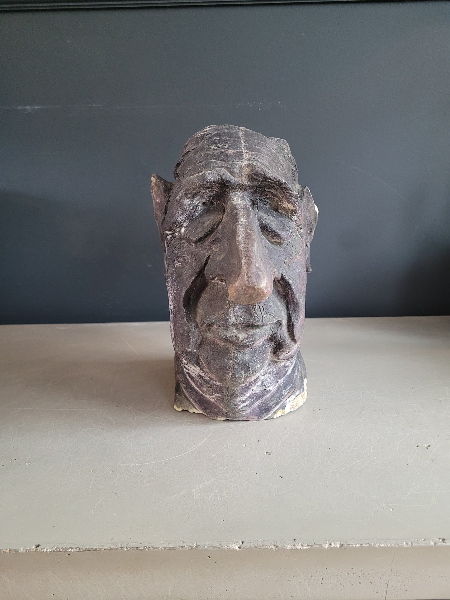 Buste Charles De Gaulle signé, numéroté et daté de 1991 - Caricature - Ref 837