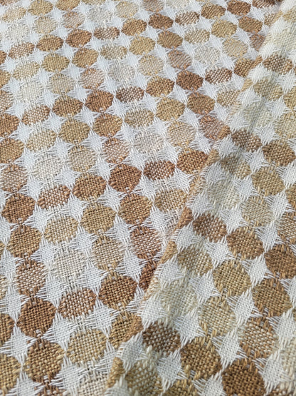 Paire de rideaux vintages en coton tissé- Ref 821