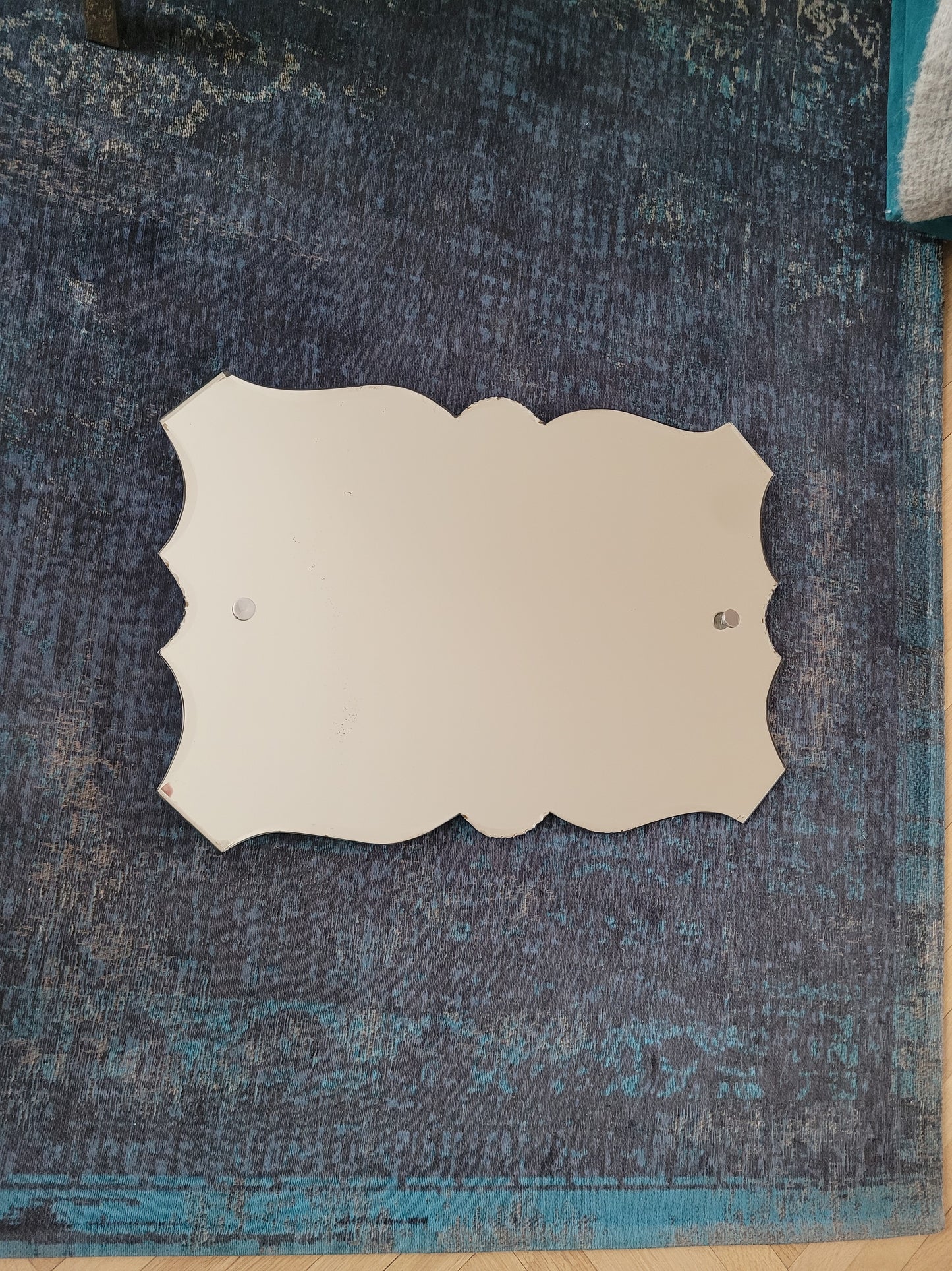Miroir biseauté ancien à suspendre - Ref 1011