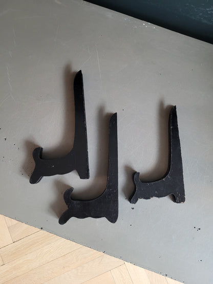 3 supports pour assiettes décoratives- Ref 748