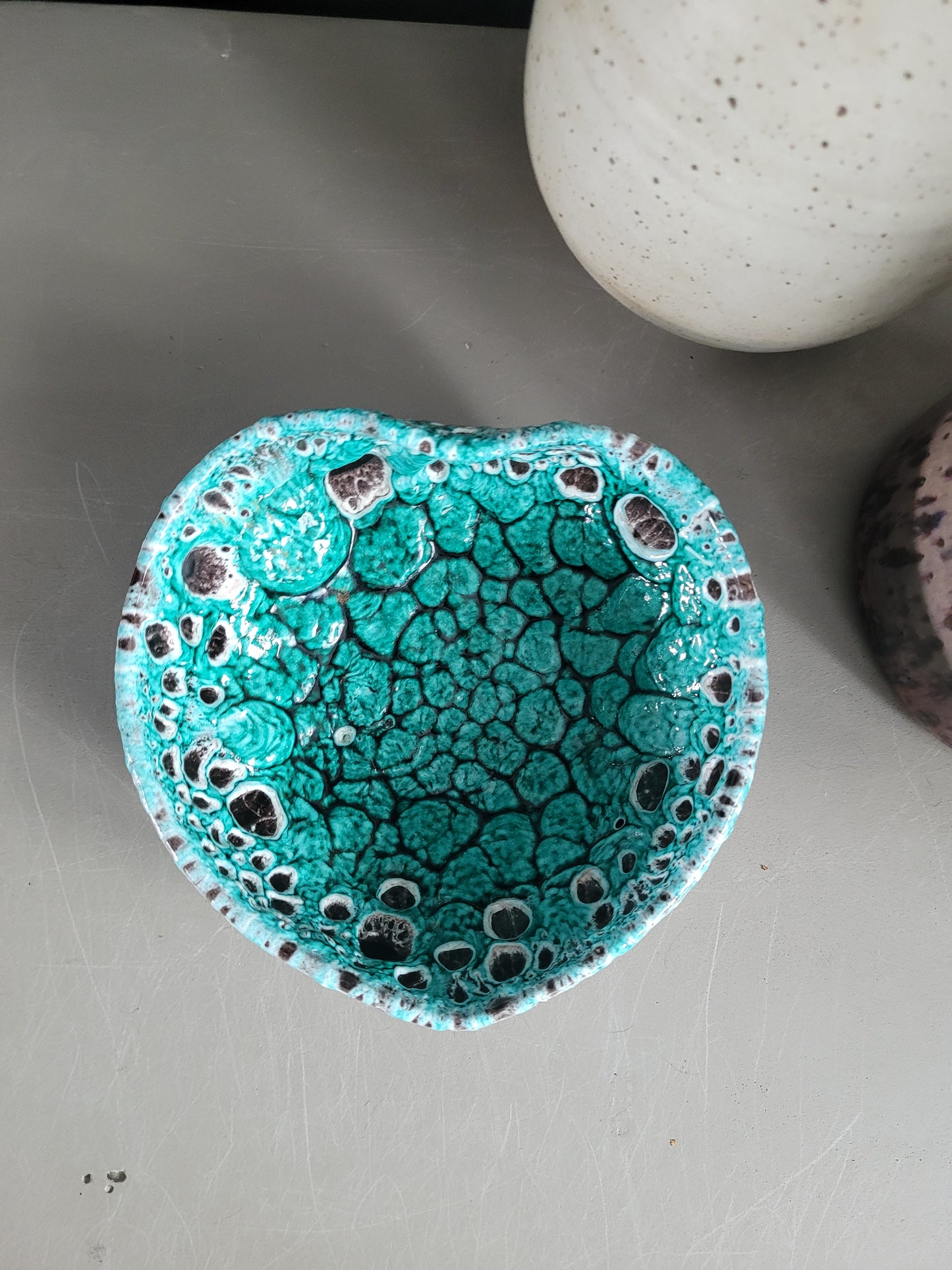 Coupelle fat lava turquoise - Ref 1000