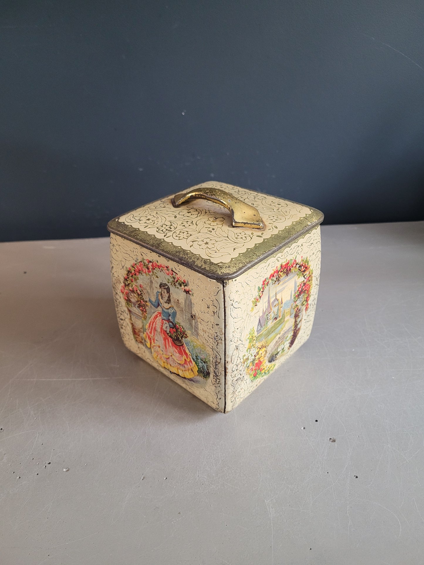 Boîte à thé en fer blanc - Ceylon d'or - Ref 822