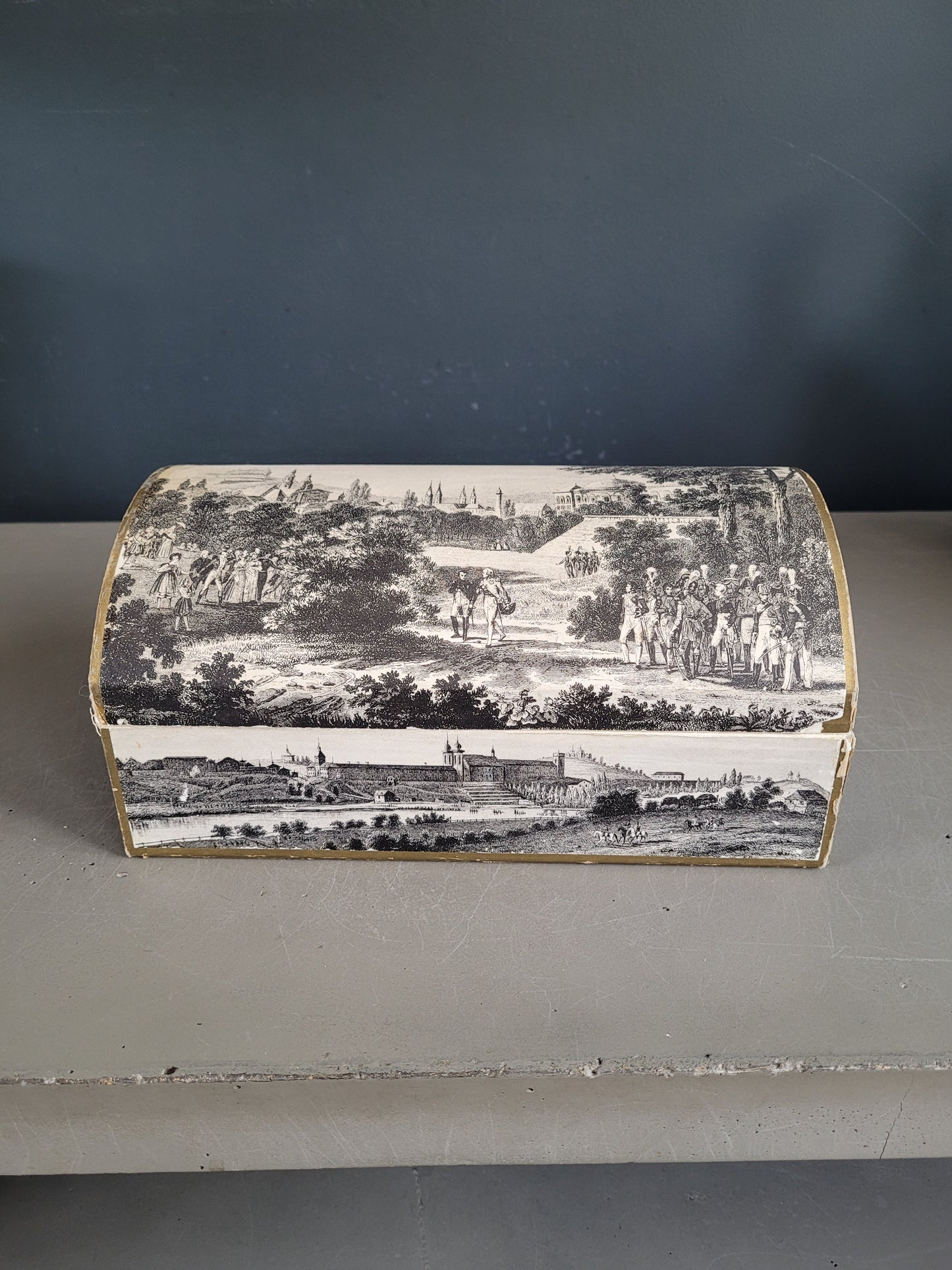 Boîte en carton tapissée - Coffret à Cognac Courvoisier - Ref 507