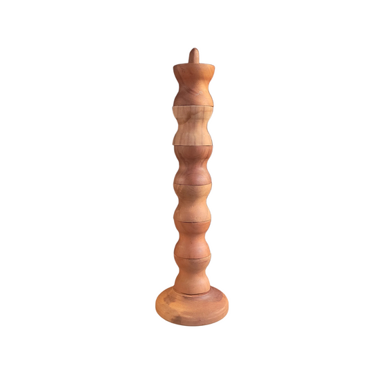6 coquetiers en bois avec support - Ref 1035