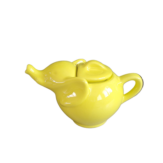 Théière Eléphant vintage en porcelaine- Ref 753