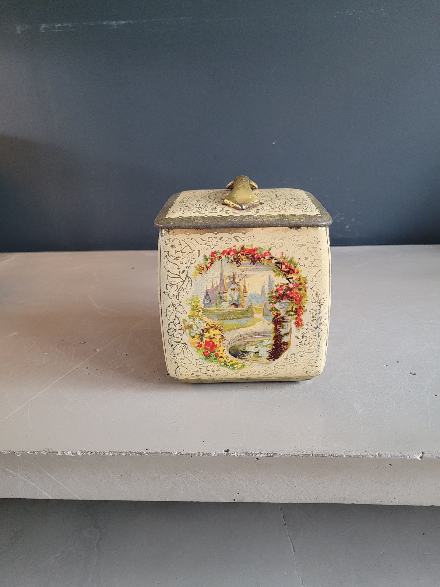 Boîte à thé en fer blanc - Ceylon d'or - Ref 822