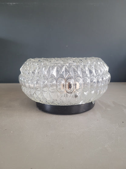 Plafonnier ou applique en verre moulé - Ref 962