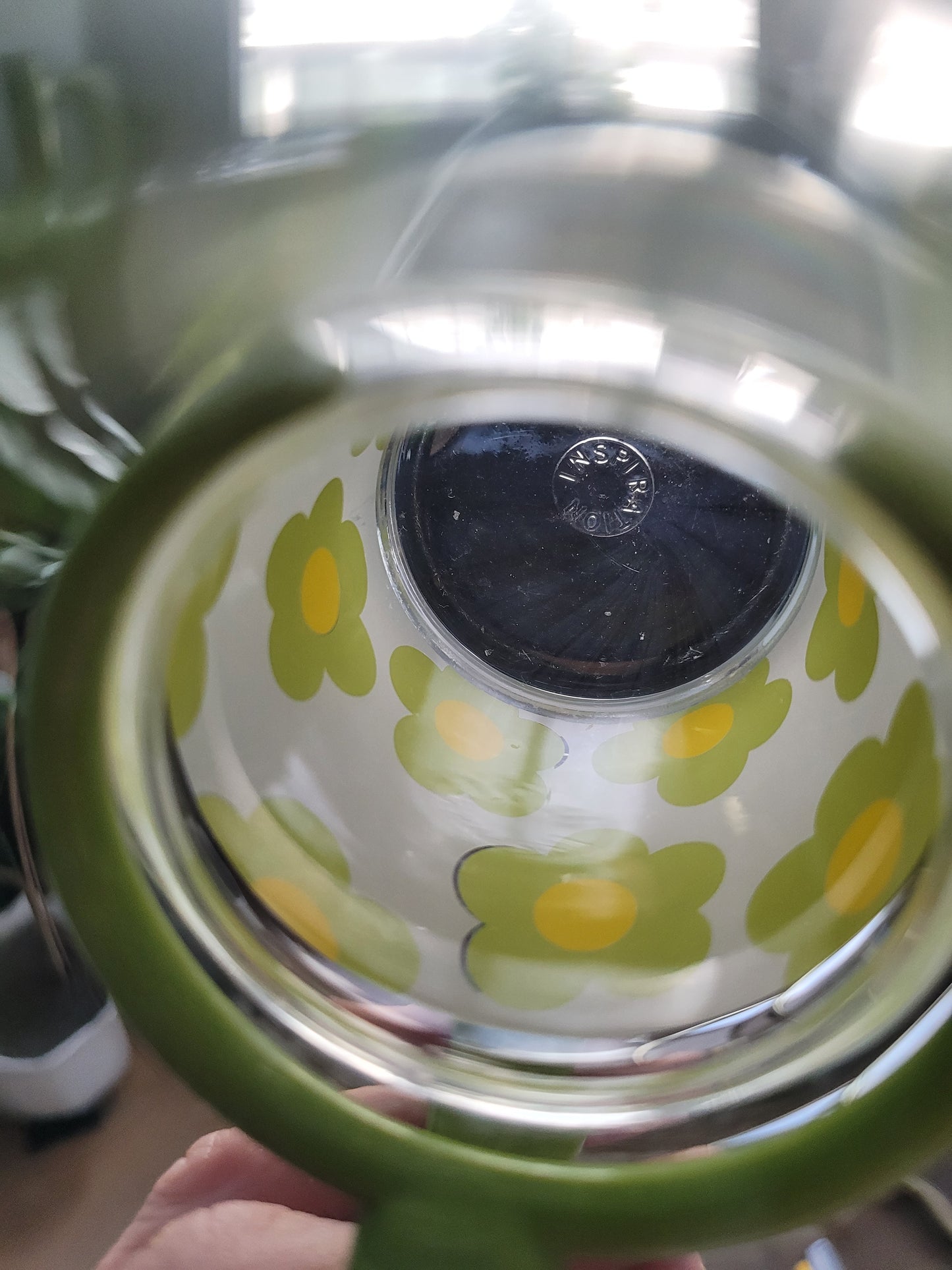 Paire de tasses à thé en verre et anse plastique - Ref 703