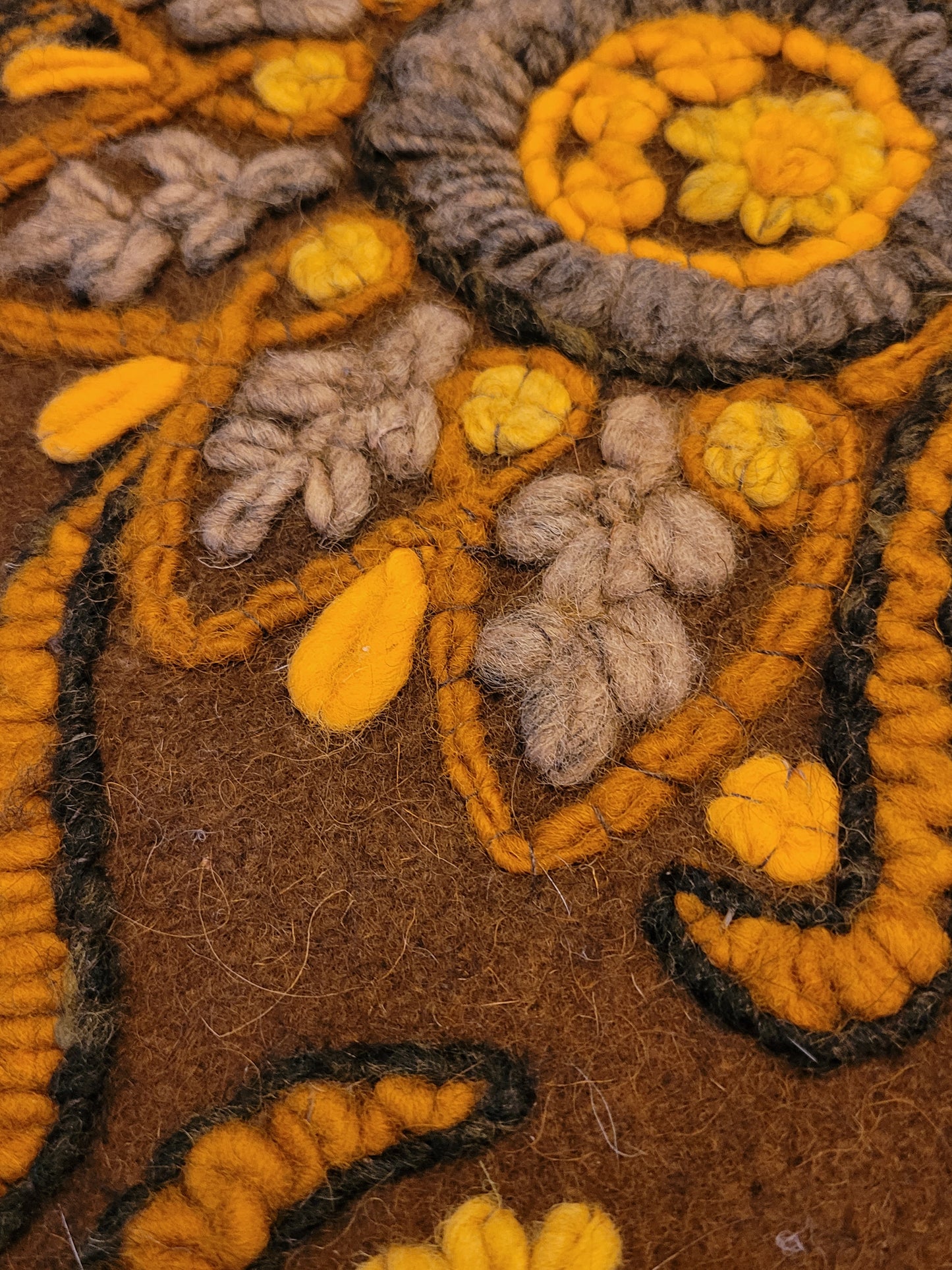 Tenture murale 70's en laine - Ref 591